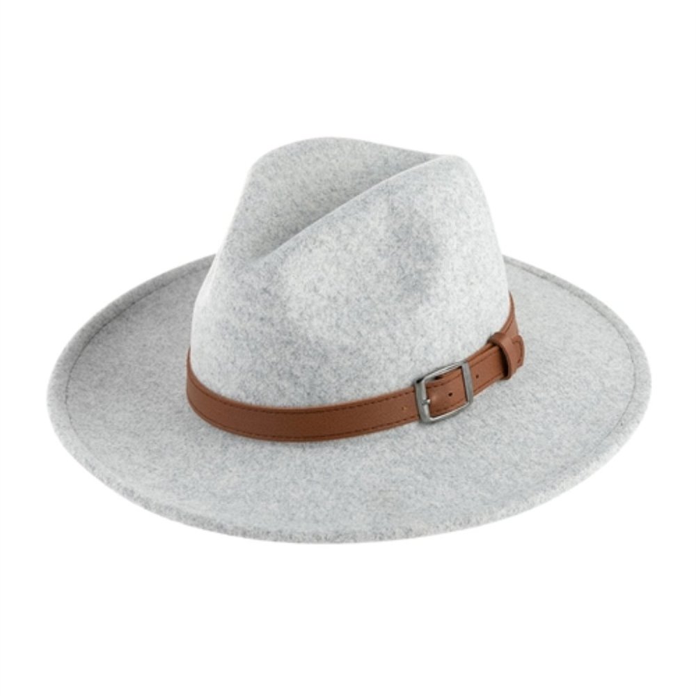 Light Grey Fedora Hat